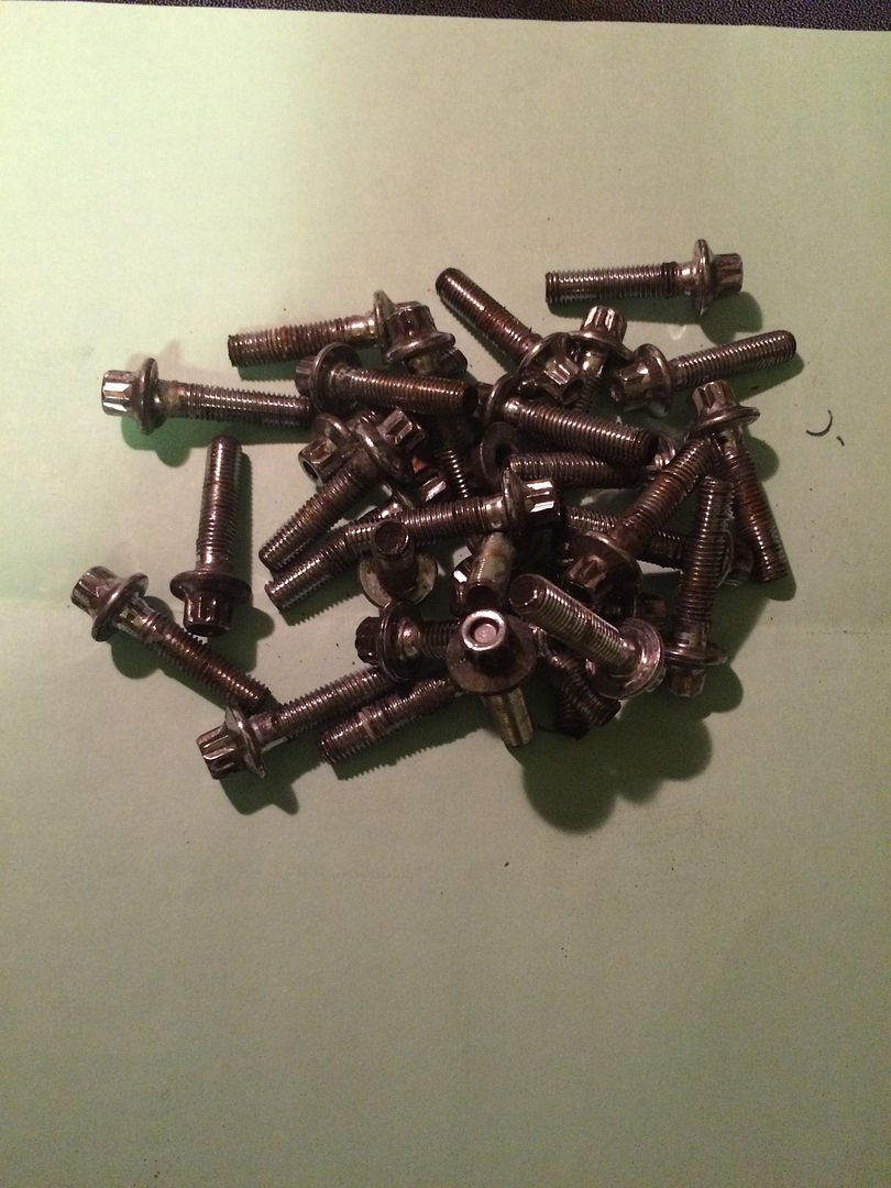 FS BBS RS 178 lips, RS bolts/nuts, OZ bolts/nuts, black spike bolts